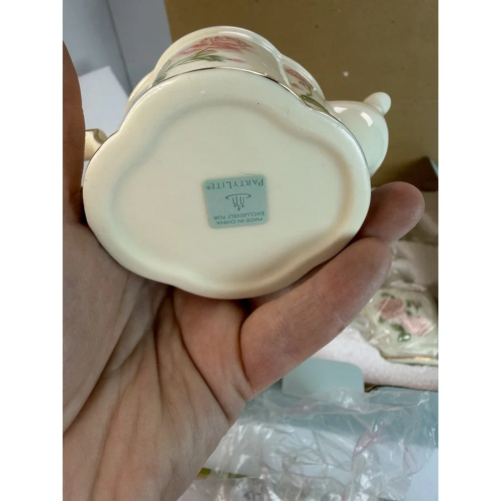Partylite Romantic Chic Teapot Tealight Holders Set P8388 READ